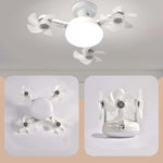 🌀Dailyardtool® New E27 Socket Ceiling Fan Light – 2‐in‐1 Silent LED Fan with Remote Control