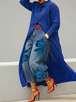??Casual Linen And Cotton Shirt Dress