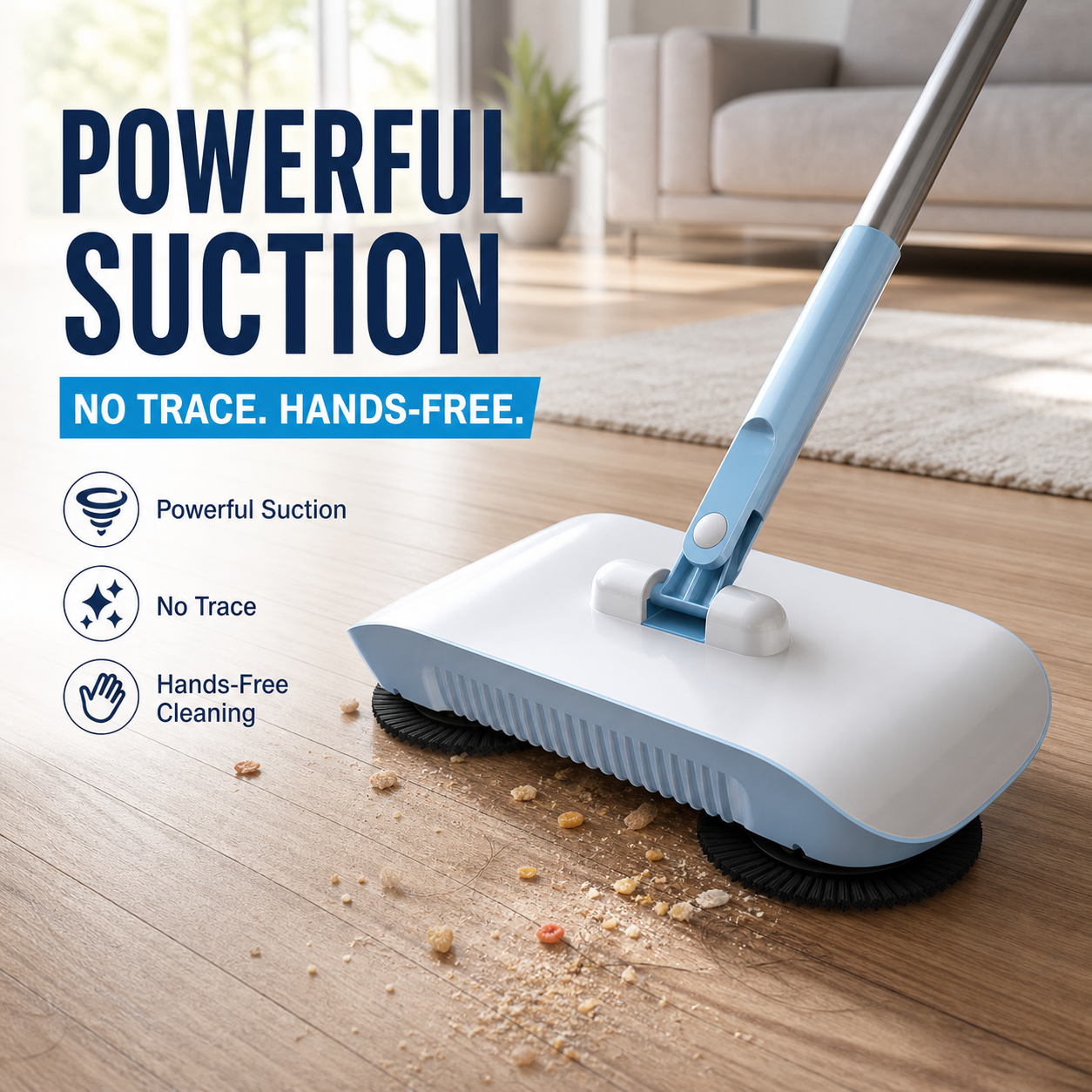 Dailyardtool®Smart Robot Vacuum Cleaner with Mop & Broom