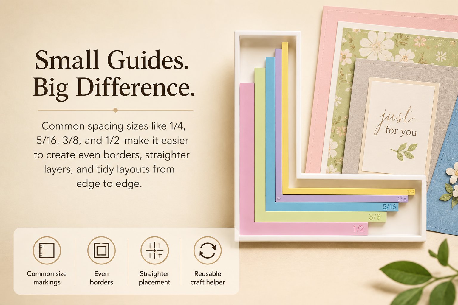Dailyardtool® Card Making Alignment Guides Set | Create Perfectly Aligned Handmade Cards Without Guesswork or Crooked Corners ✨