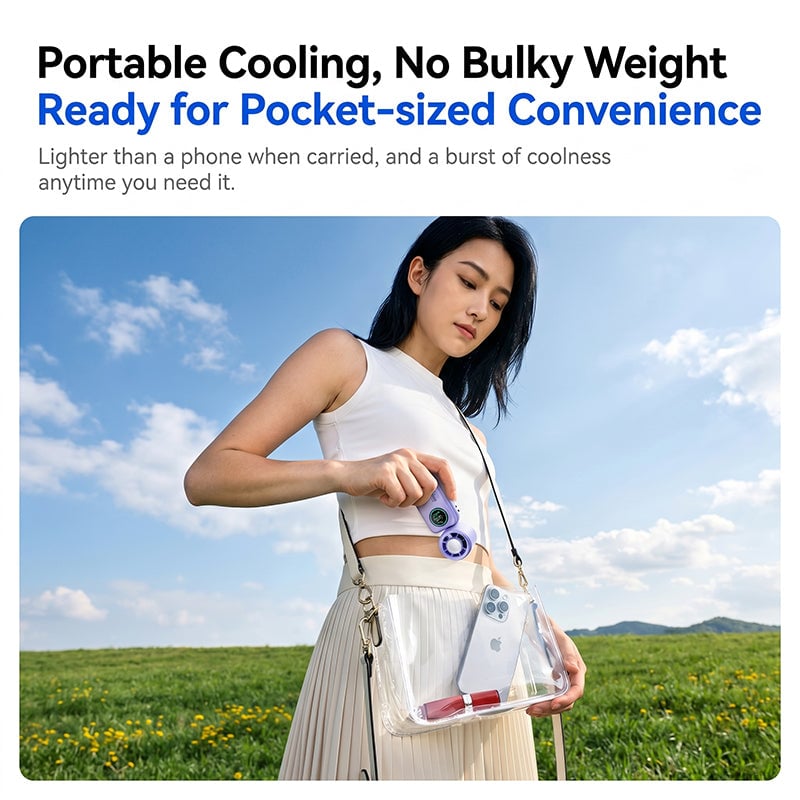Dailyardtool® Handheld Turbo Fan with Ice Cooling