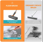 Dailyard™3-in-1 Adjustable Floor Scrub Brush – 360° Rotating Cleaning Tool