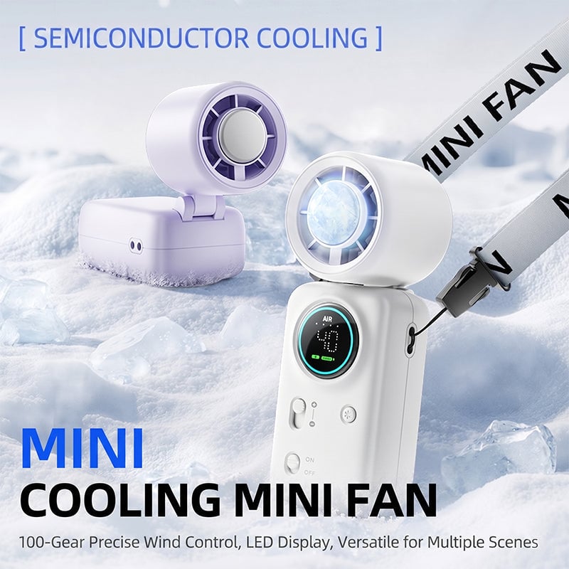 Dailyardtool® Handheld Turbo Fan with Ice Cooling