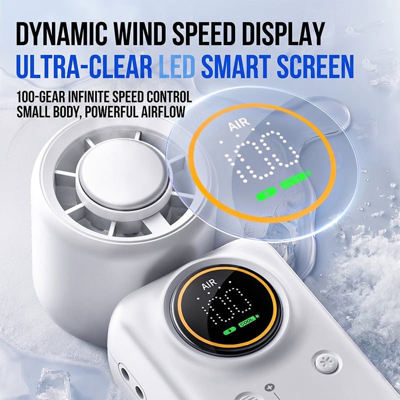 Dailyardtool® Handheld Turbo Fan with Ice Cooling