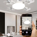 🌀Dailyardtool® New E27 Socket Ceiling Fan Light – 2‐in‐1 Silent LED Fan with Remote Control