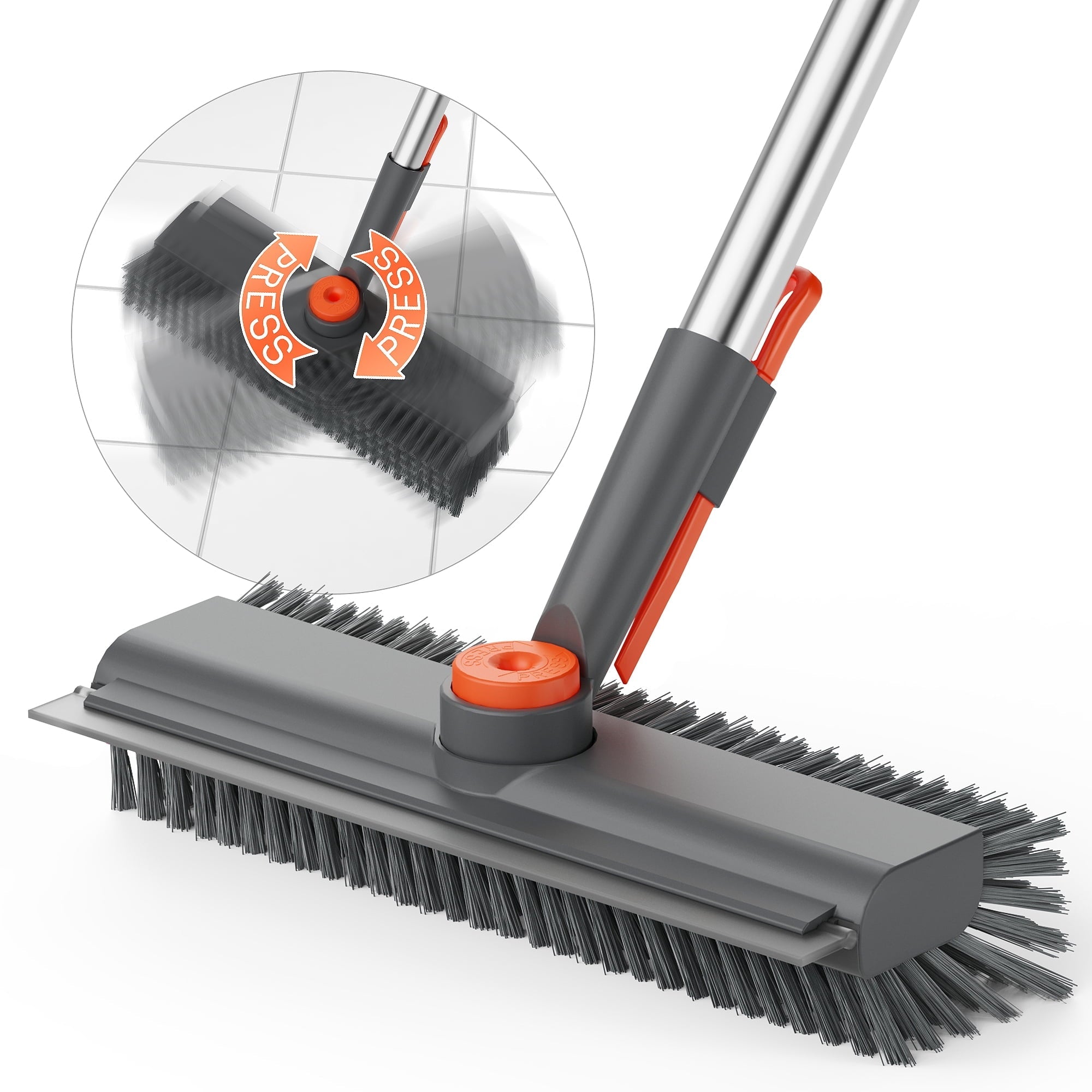 Dailyard™3-in-1 Adjustable Floor Scrub Brush – 360° Rotating Cleaning Tool