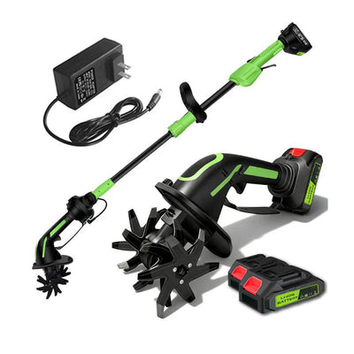 Multifunctional 2-in-1 Cordless Tiller & Cultivator 