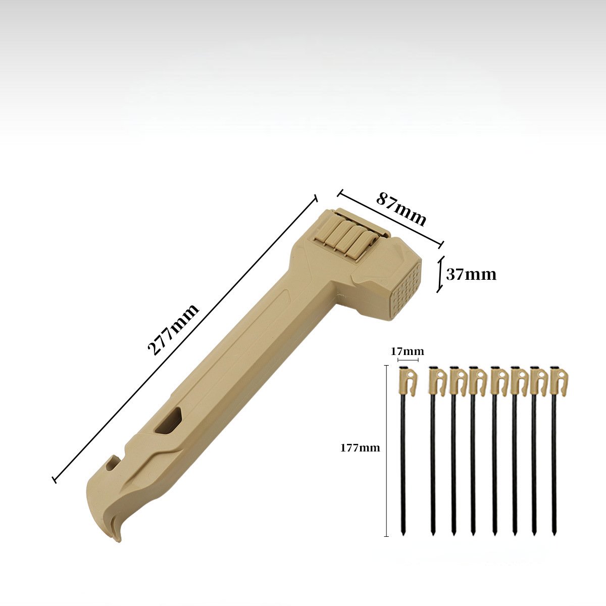 Dailyard™Multifunctional Camping Hammer & Tent Stake Puller