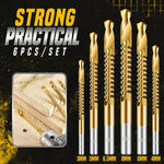 Dailyardtool® 🔩⚡Titanium‑Coated Twist Drill Set – 6 sizes, drills & saws in one