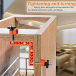 🔧Dailyardtool® 90 Degree Corner Clamp & Positioning Square Set - (3" 4")inch x 8 Right Angle Clamp with 8 Clamp ABS Plastic L-Shaped Tool