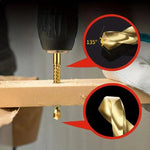 Dailyardtool®Titanium-Coated Drill Bit Set