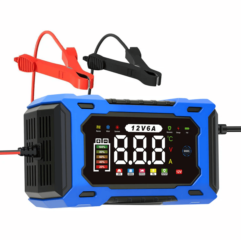 ⚡ Dailyardtool® 12V 6A Smart Car Battery Charger with Pulse Repair – Fast, Safe & Extend Battery Life 🚗🔋✨