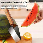 Dailyardtool®Triangle Watermelon Cutter, Stainless Steel with Wooden Handle - Melon Slicer, Fruit Cutter for Kitchen Gadgets