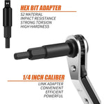 Dailyard™4-in-1 HVAC Ratchet Service Wrench Set with S2 Hex Bit Adapters
