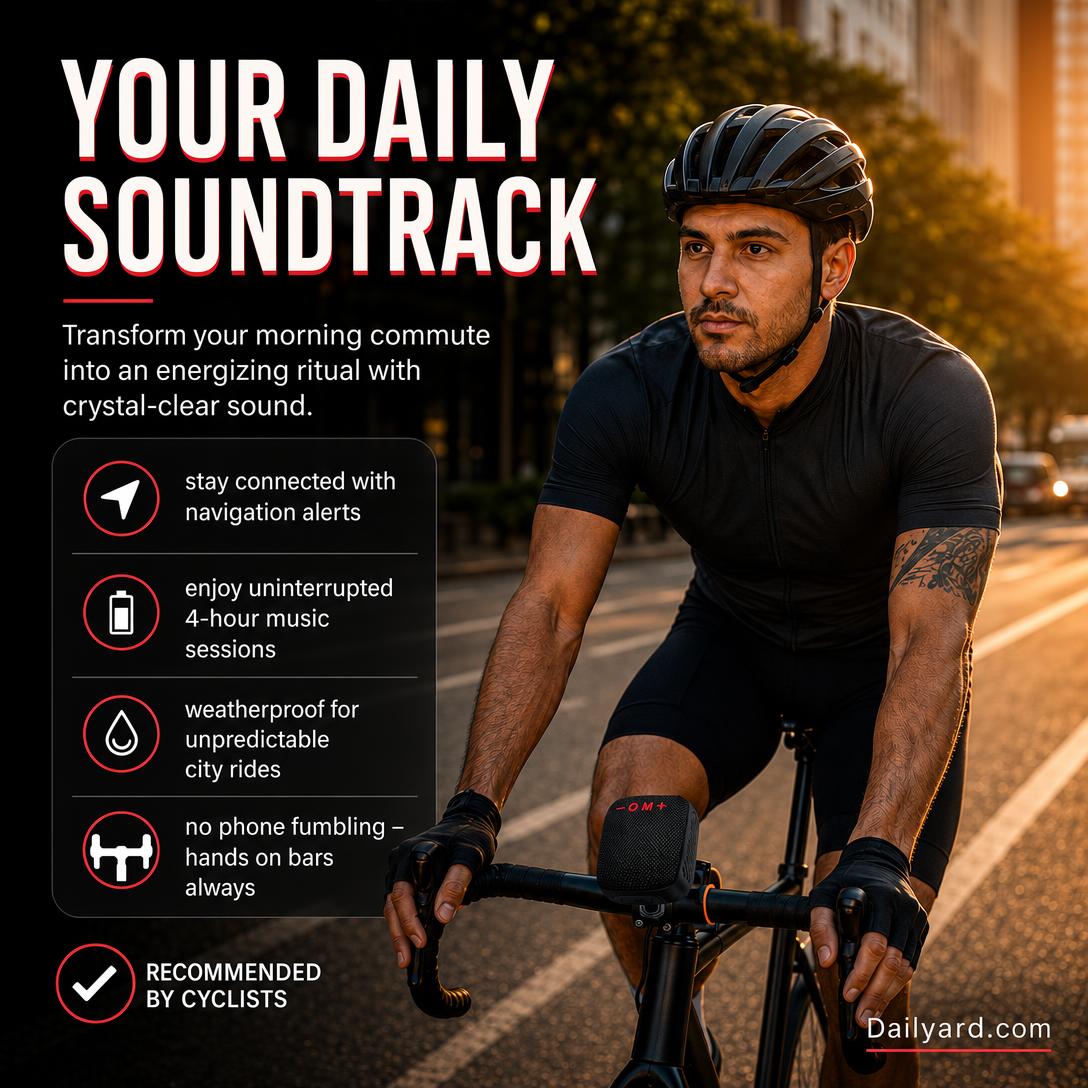 Dailyard™Waterproof Bicycle Bluetooth Speaker with Mounting Bracket