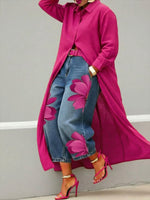 ??Casual Linen And Cotton Shirt Dress