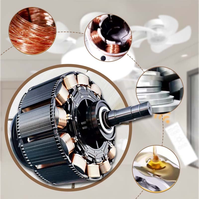 🌀Dailyardtool® New E27 Socket Ceiling Fan Light – 2‐in‐1 Silent LED Fan with Remote Control