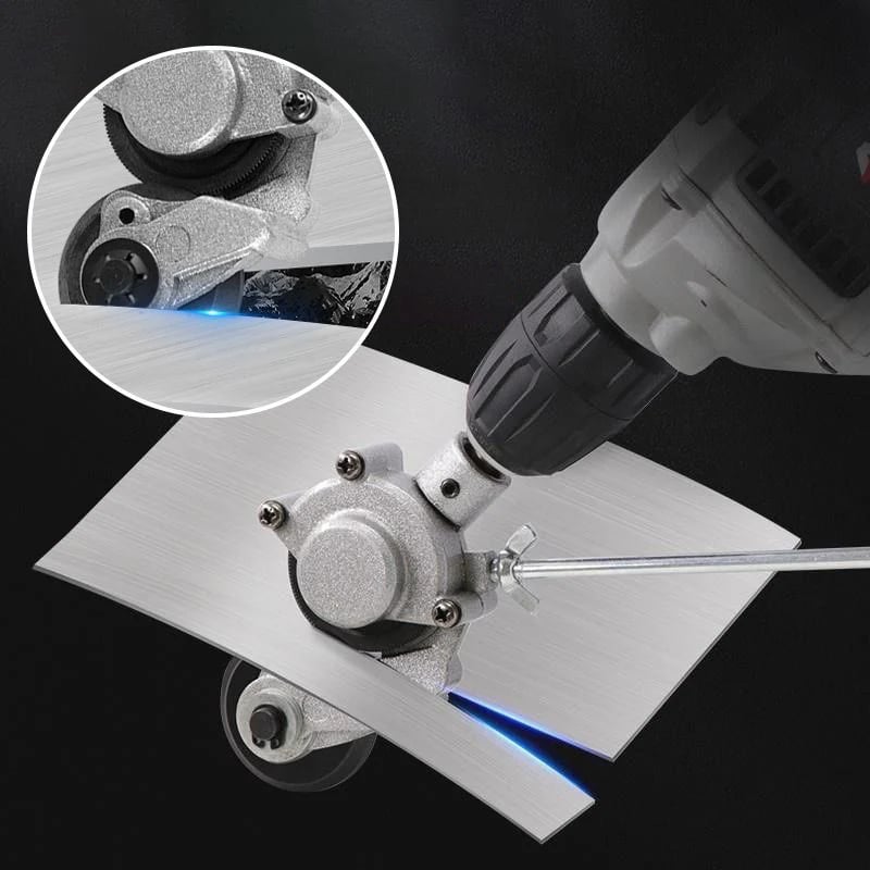 Dailyard™ Electric Drill Sheet Metal Cutter - 3-in-1 Tool for Steel, Aluminum & Copper with Laser-Guided Precision 🔧💥