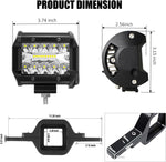 Dailyardtool® 4 Inch LED Pods with Tow Hitch Mounting Brackets