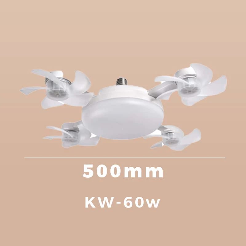 🌀Dailyardtool® New E27 Socket Ceiling Fan Light – 2‐in‐1 Silent LED Fan with Remote Control