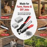 Dailyard™Auto-Feed Hog Ring Pliers Kit –Heavy Duty Fence & Cage Fastening Tool