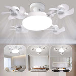 🌀Dailyardtool® New E27 Socket Ceiling Fan Light – 2‐in‐1 Silent LED Fan with Remote Control