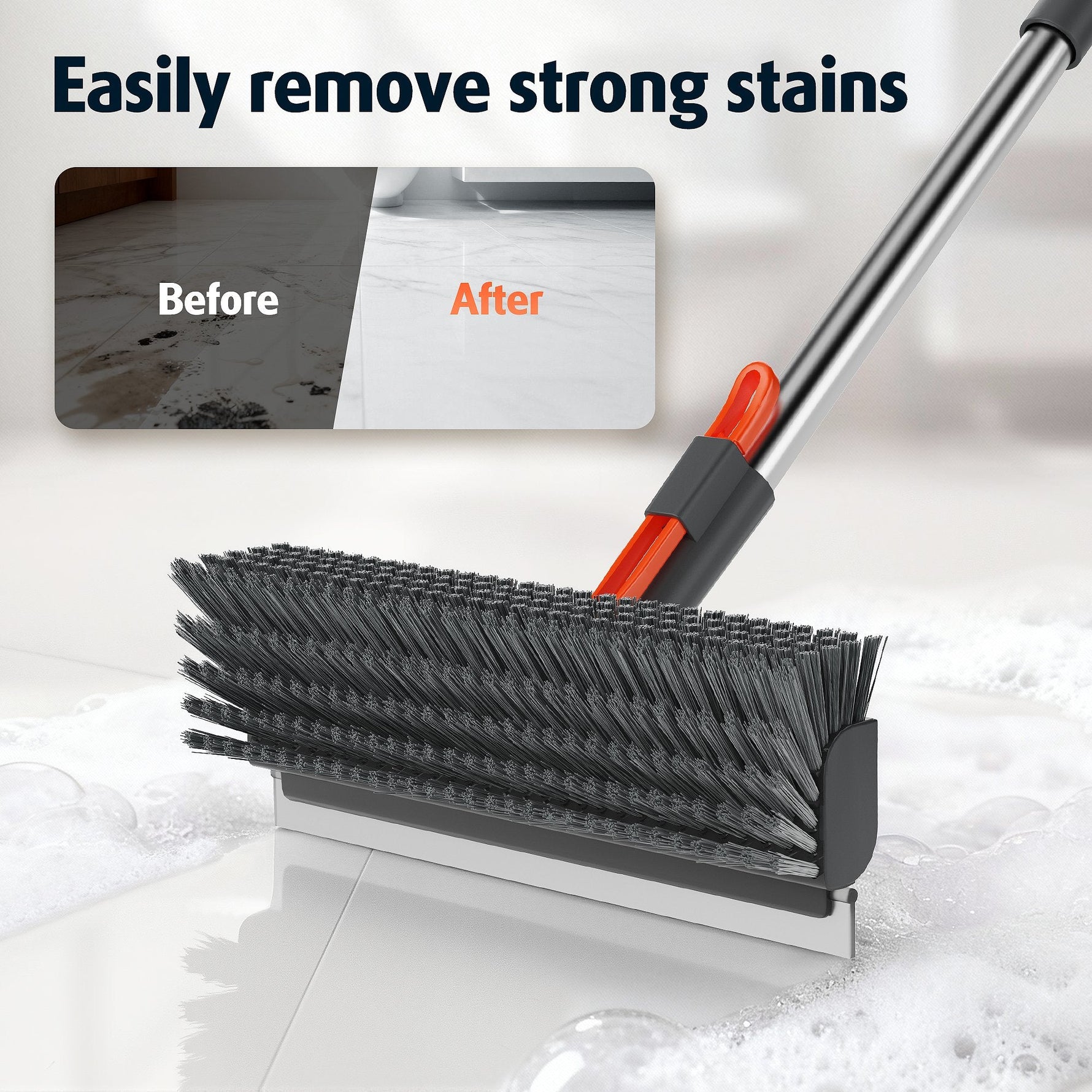Dailyard™3-in-1 Adjustable Floor Scrub Brush – 360° Rotating Cleaning Tool
