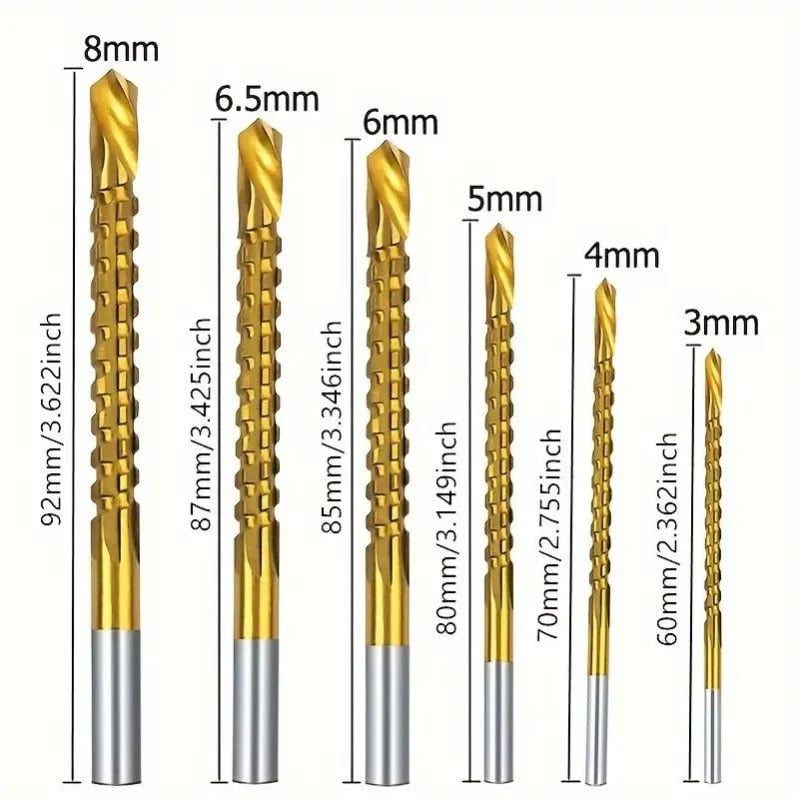 Dailyardtool®Titanium-Coated Drill Bit Set