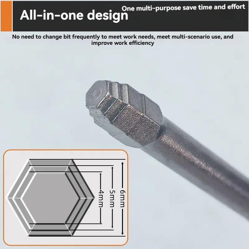 Dailyard™6-Piece Hex Screwdriver Bit Set