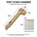 Dailyard™Multifunctional Camping Hammer & Tent Stake Puller