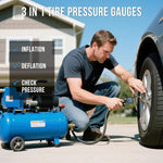 Dailyard™High Precision Digital Tire Inflator Pressure Gauge | 3-in-1 Inflate Deflate Check Tire Tool