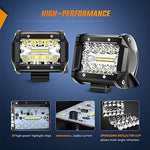 Dailyardtool® 4 Inch LED Pods with Tow Hitch Mounting Brackets
