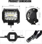 Dailyardtool® 2pcs 4 Inch LED Pods with Tow Hitch Mounting Brackets
