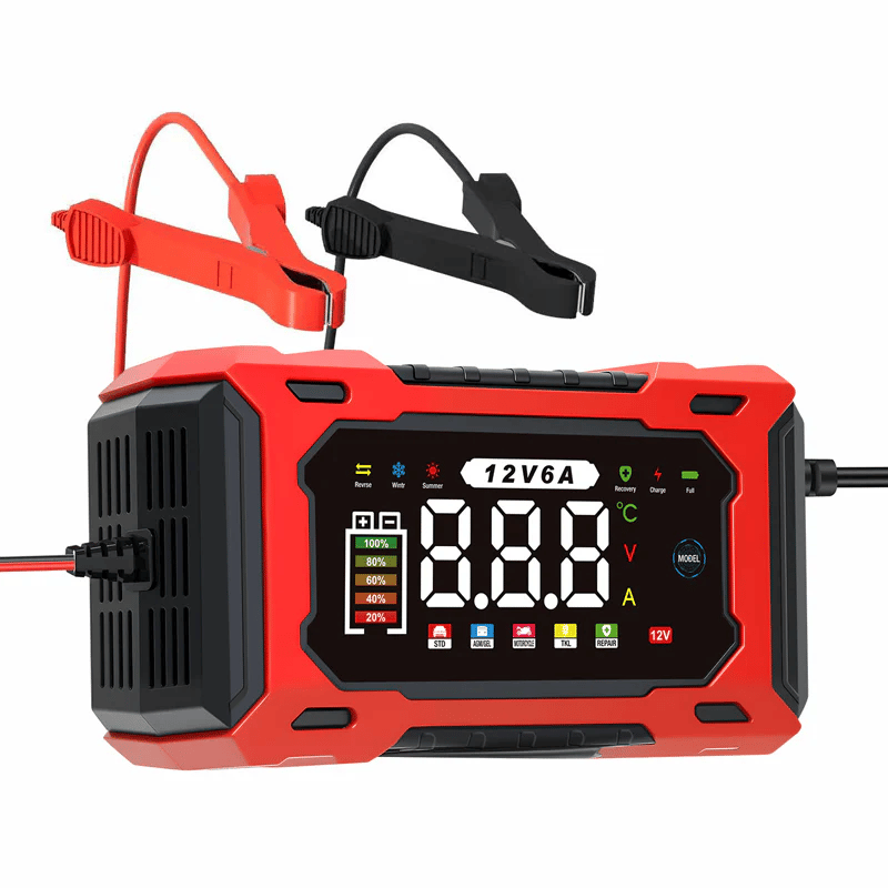 ⚡ Dailyardtool® 12V 6A Smart Car Battery Charger with Pulse Repair – Fast, Safe & Extend Battery Life 🚗🔋✨