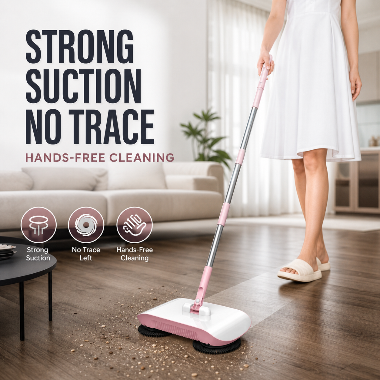 Dailyardtool®Smart Robot Vacuum Cleaner with Mop & Broom