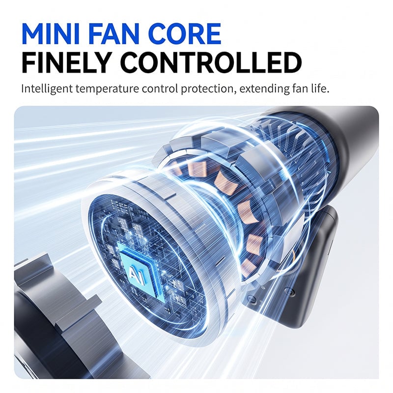 Dailyardtool® Handheld Turbo Fan with Ice Cooling