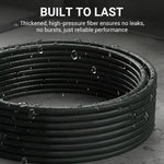 Dailyardtool®Triple-layer burst-proof hose – PVC & stainless steel. Universal connector, easy install. Perfect for heavy-duty cleaning! 🚿🔧