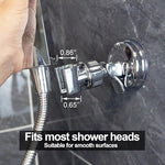 Adjustable shower head holder - Detachable shower head holder with suction cup - Drill-free shower head holde