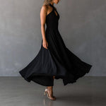 ?? Halter Neck Sleeveless Midi Dress