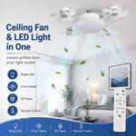 Dailyard™ No-Wiring Ceiling Fan Light with Remote Control