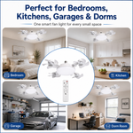 Dailyard™ No-Wiring Ceiling Fan Light with Remote Control