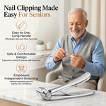 Nail Clipper for Seniors, Wide Jaw Long Handle Clipper for Thick Nails