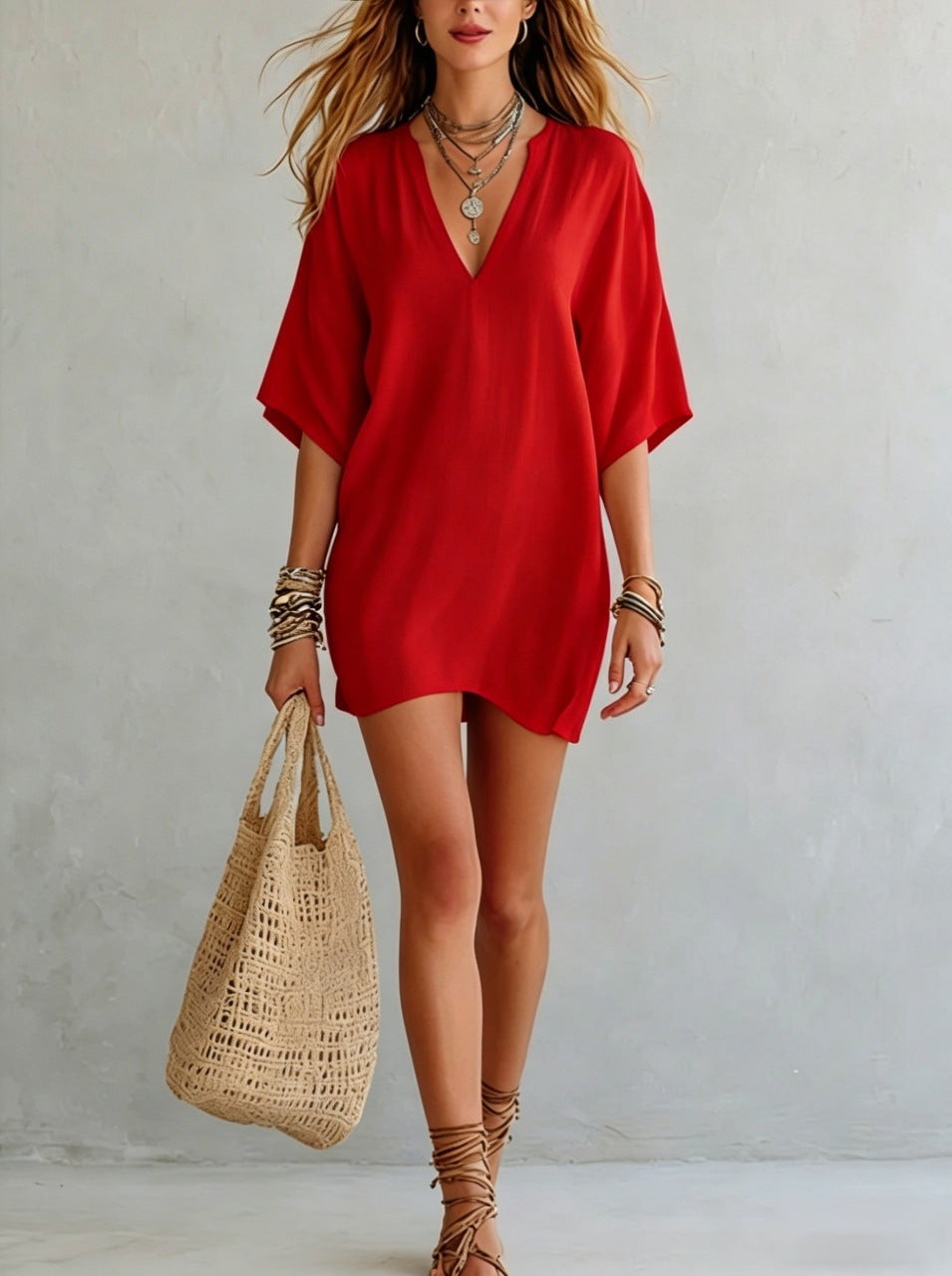 Effortless Boho Tunic Dress ¨C Versatile Summer Essential