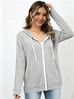 Women'S Long-Sleeved Hooded Tops And Sweatshirts