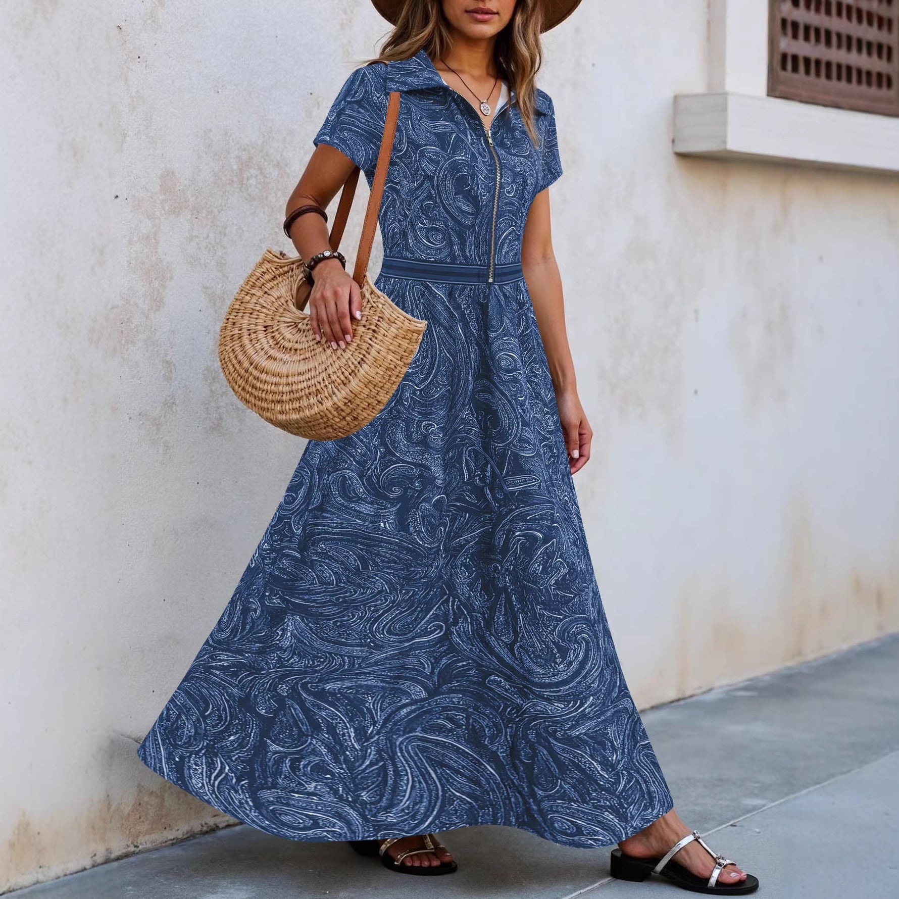 ?? Timeless Paisley Print Maxi Dress: Effortless Elegance for Every Occasion