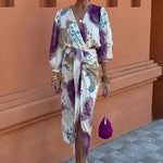 Fashion Suits Casual Long-Sleeved Shirts Slit Long Skirt Suits For Women