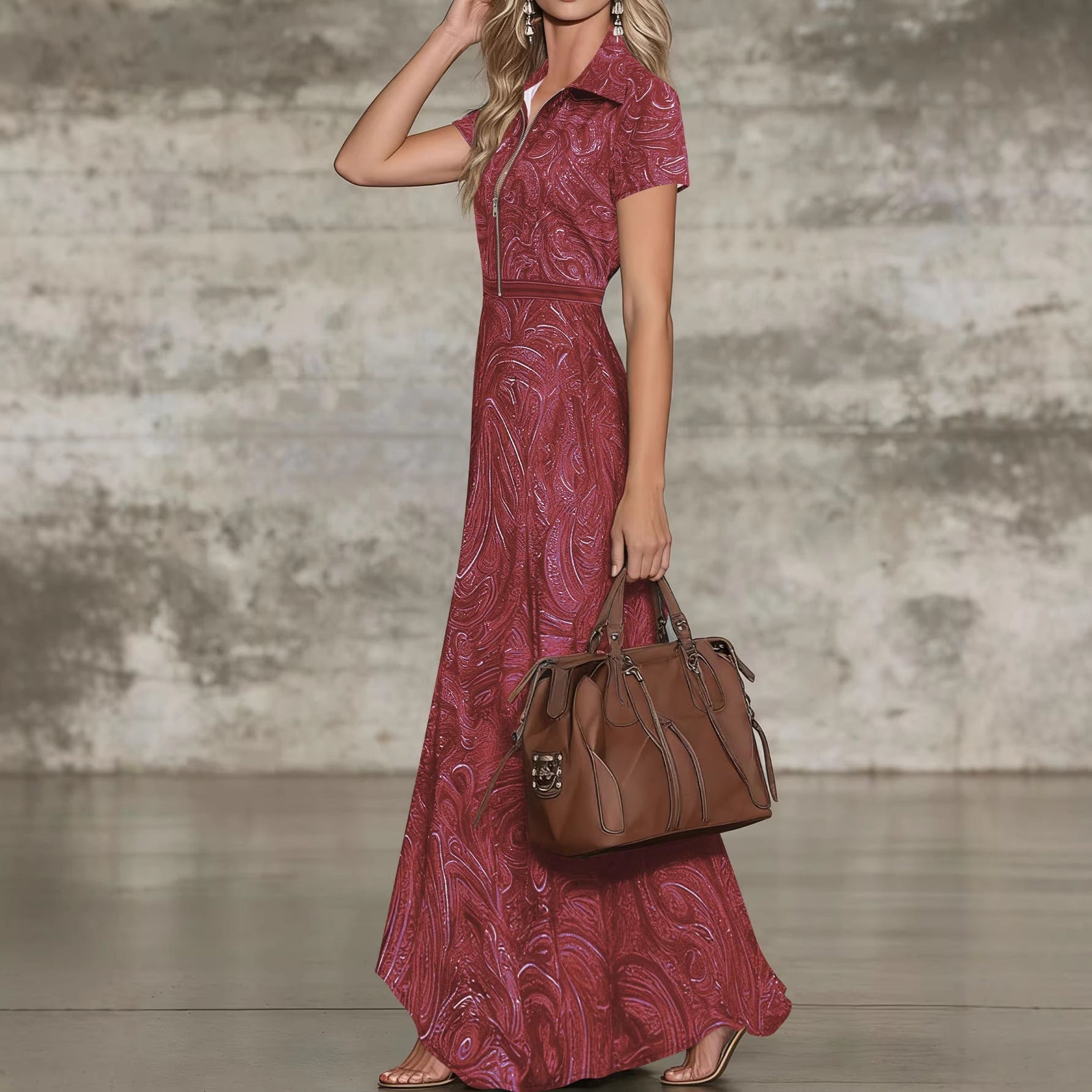 ?? Timeless Paisley Print Maxi Dress: Effortless Elegance for Every Occasion
