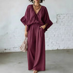 Linen Blend Vacation Two Piece Matching Set