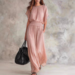 Flowy Wide-Leg Smocked Waist Jumpsuit