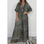 Wild Elegance Leopard Print Wide-Leg Jumpsuit